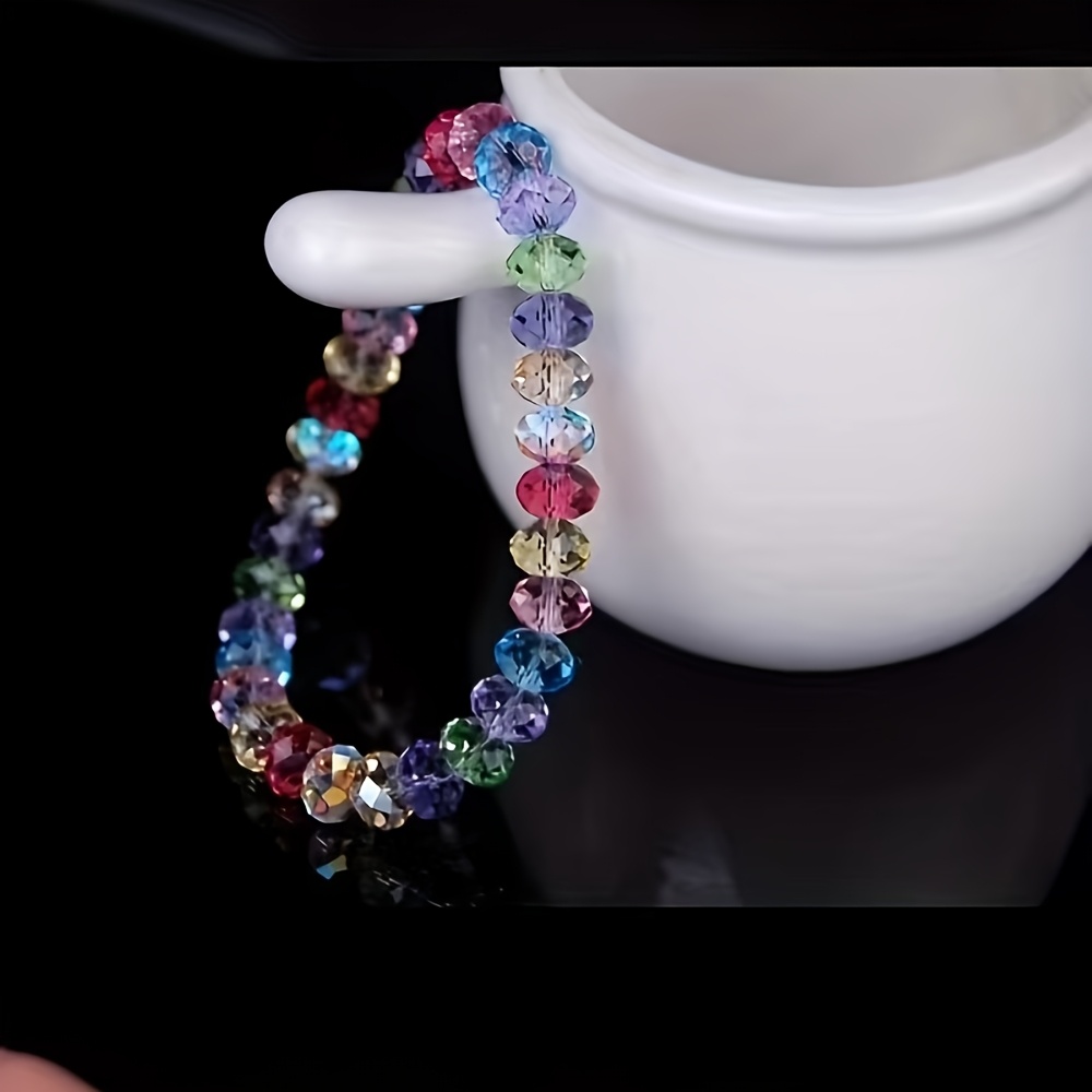 2pcs Sparkling Crystal Bracelets Set, Luxurious Gift
