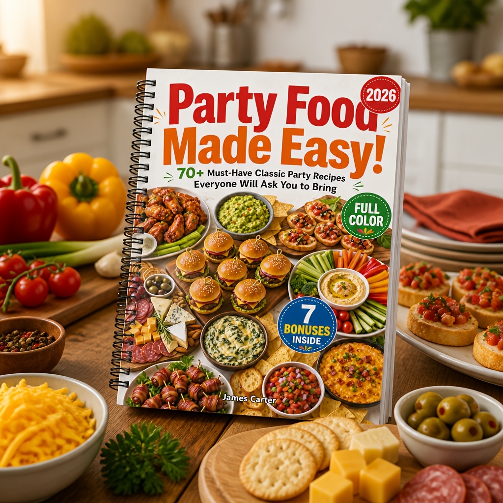 TEMU The Crowd-pleasing Party Food Cookbook|easy & Delicious Recipes For Appetizers, Finger Foods, Party Platters, Dips, Sliders, Game Day Snacks,