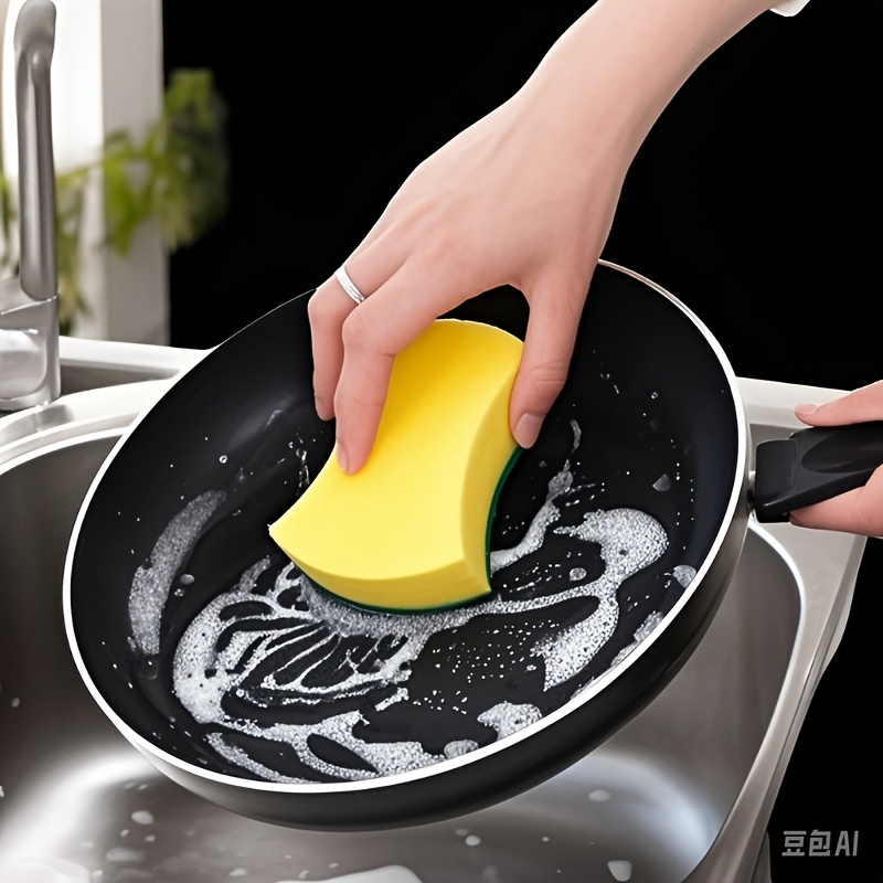 10 12 24pcs of high absorbent cleaning sponges   remove rust from spatulas   oil stains a   for home use a must have for     details 5