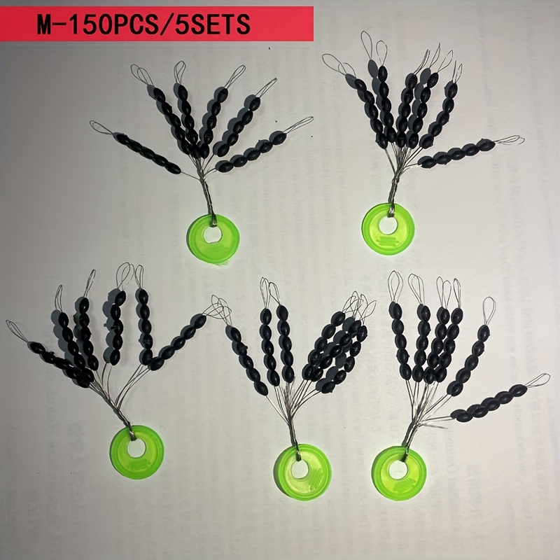 TEMU 30/150pcs Space Beans Fishing Tackle Accessories Olive-shaped Beans Competition Beans Small Accessorie, Without Battery