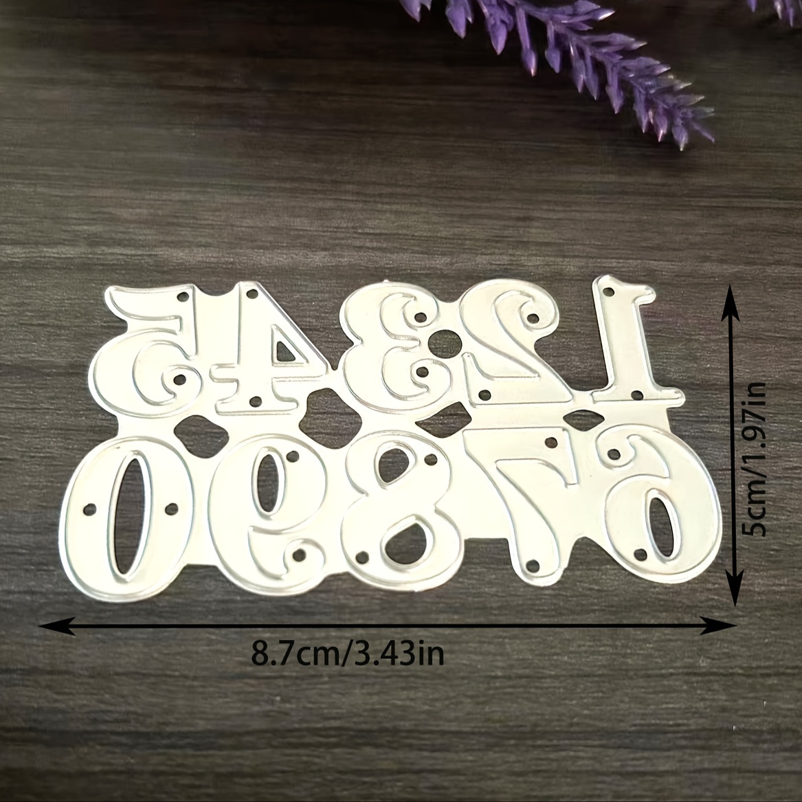 1pc Metal Die Cut, Metal Cutting Die For Paper Card Making Scrapbooking Diy Cards Photo Album Craft Decorations 0-9 Numbers Words Metal Cutting Dies