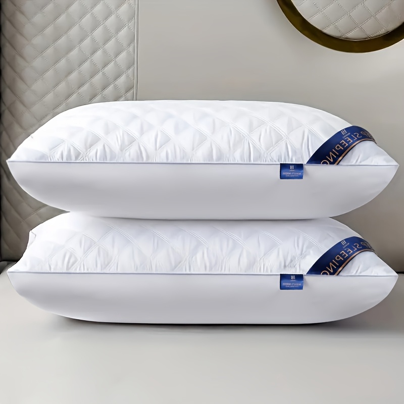 item picture 2pcs/4pcs Bedding Pillow, Neck Pillow, Soft, Comfortable, Multifunctional Home Neck Support Pillow, High Quality Pillow Core, Suitable for 4 Seasons: Spring, Summer, Autumn And Winter