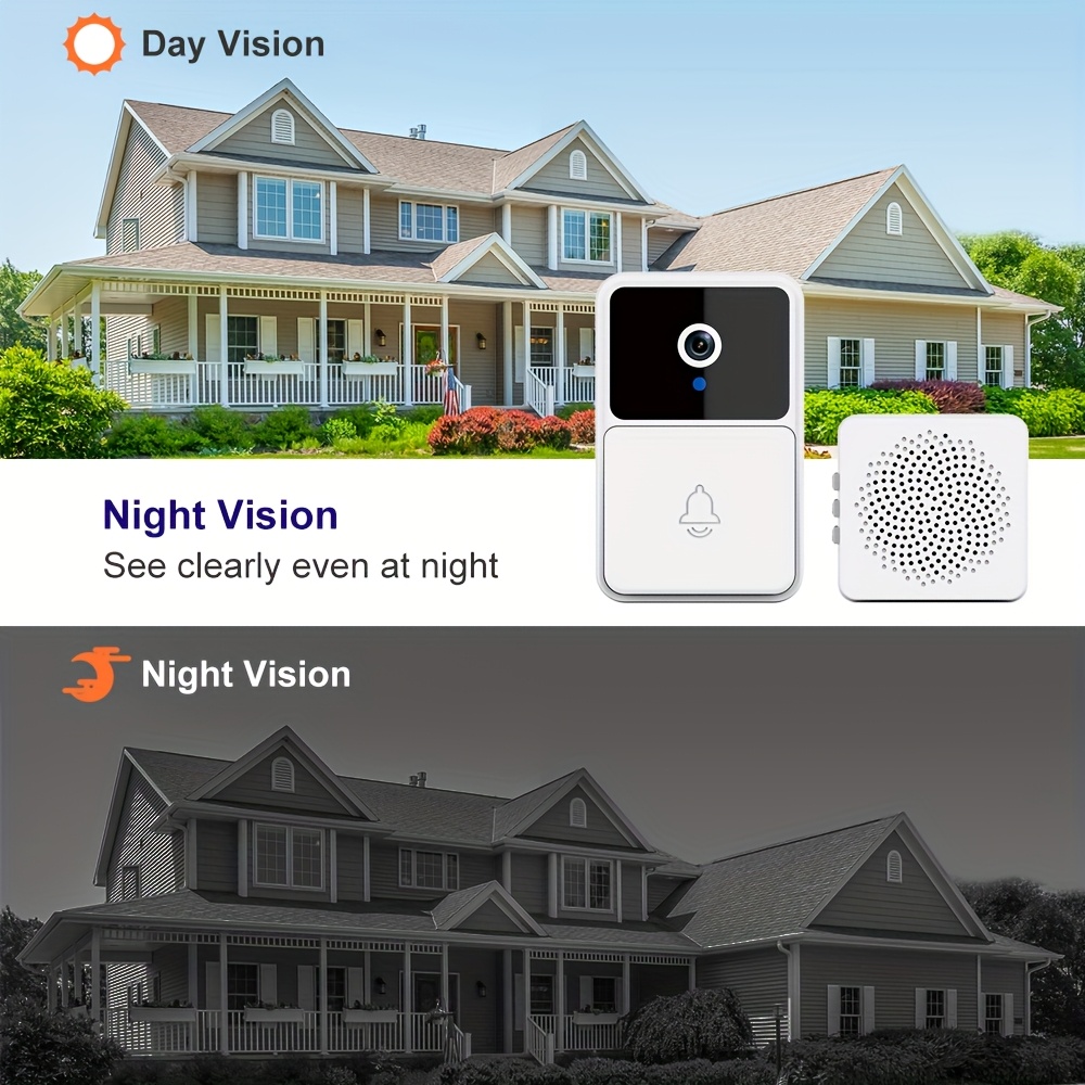 the x3  video doorbell features night vision usb rechargeable battery two way microphone and an   smart       colors for a secure monitoring solution Product details 4