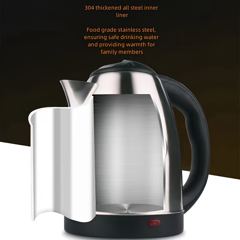 

Stainless Steel Electric Kettle With Large Capacity, Automatic Power Off, Household Stainless Steel Electric Kettle, Fast Boiling Kettle