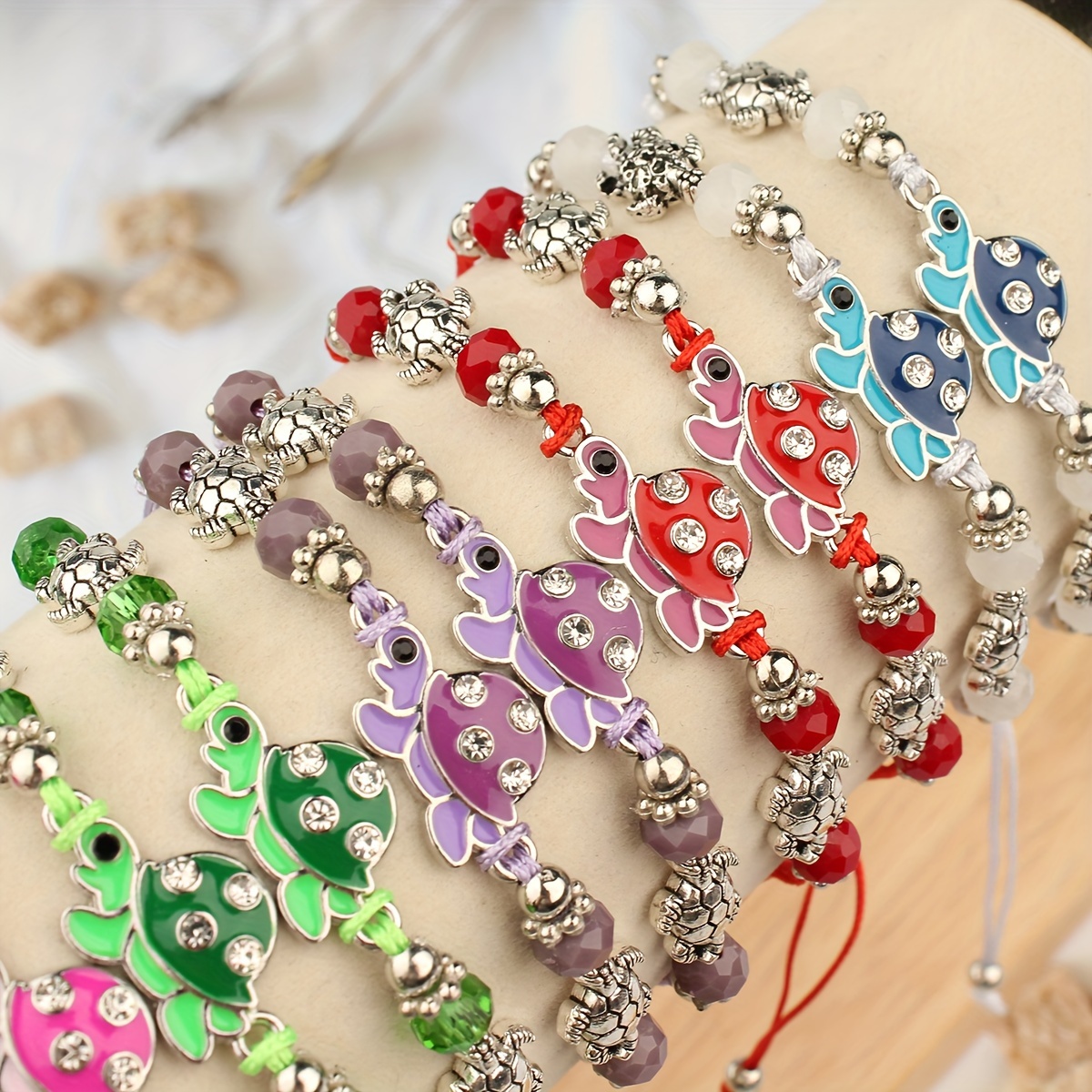 

12pcs Fashion Brand Bracelet Bead Craft Handmade Braided Adjustable Hand Rope Set