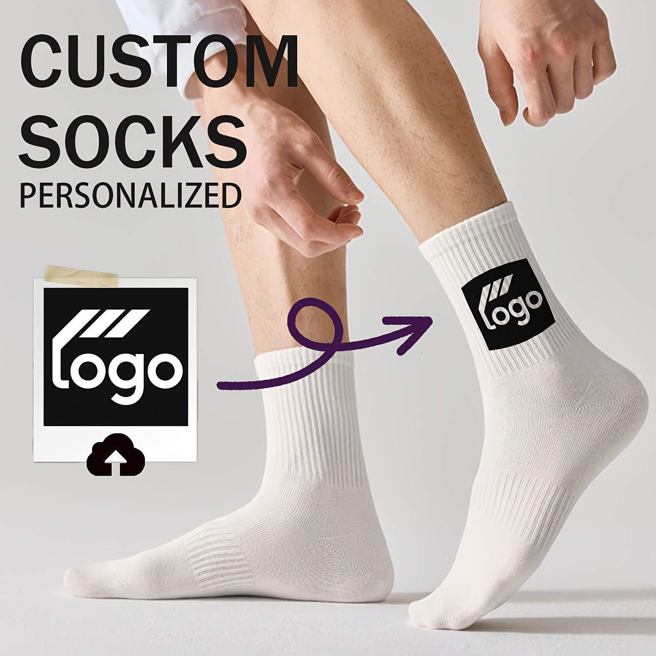 E-shop 1 Paar personalisierte Socken, passende Socken mit individuellem Design, mit stylischen Designs mit Fotos, Logo, romantische Geschenksocken,