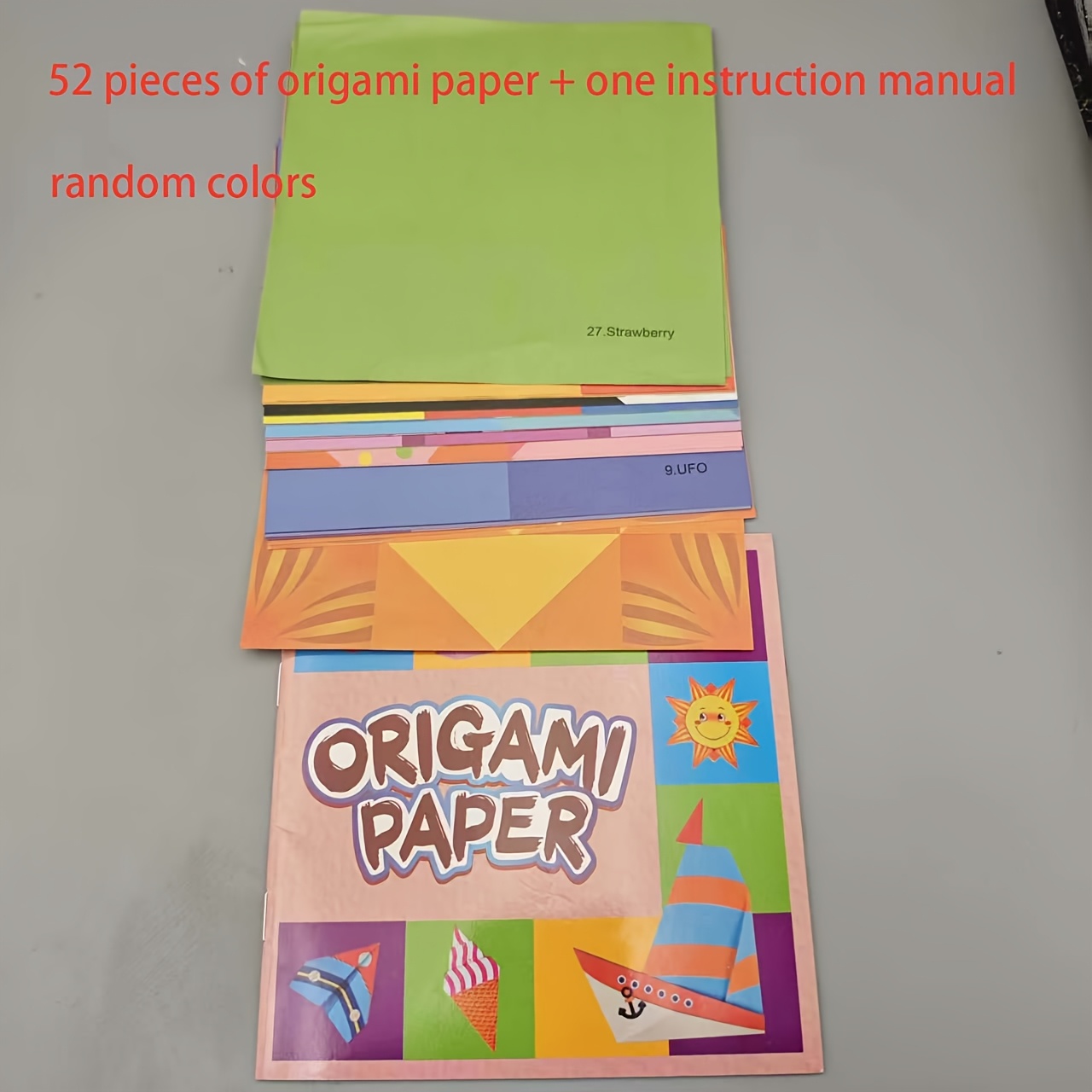 Image of 53pcs (52 Origami Sheets+one Sheet) A Set Of Origami Kits Themed On Animals And Life, As Well As A Diy Paper Crafting Toolkit, To And Fine Motor Skills. Let Your Imagination ! , !