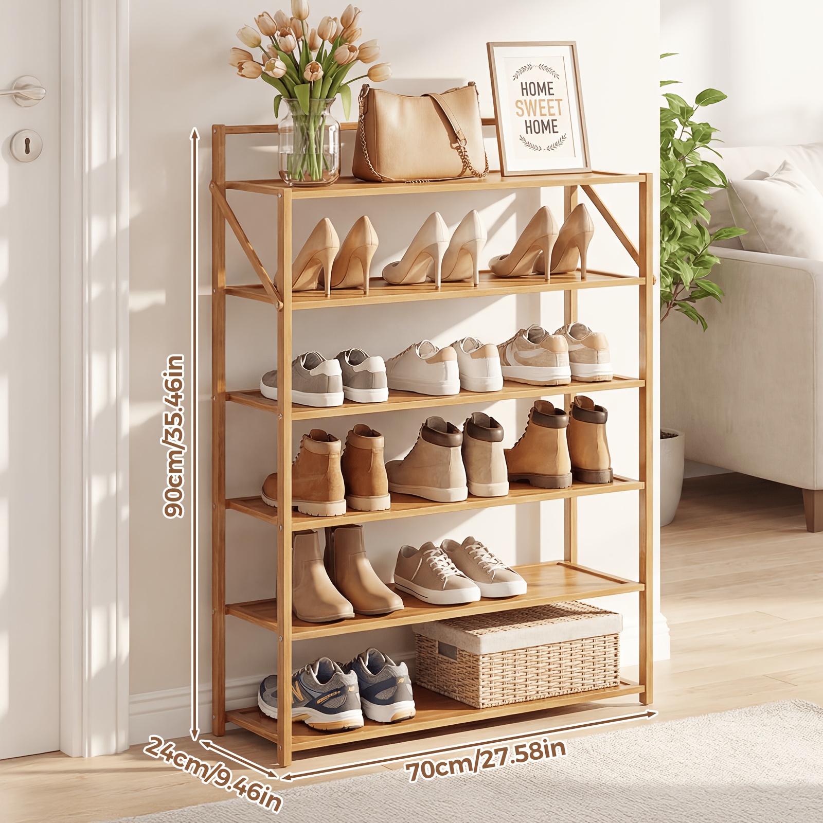 scarpiera pieghevole  , salvaspazio, chiusura a fibbia di   capacità, struttura stabile, stile   versatile, adatta per  , bagno, soggiorno, garage, guardaroba, organizzatore e porta scarpe multifunzionale per la casa