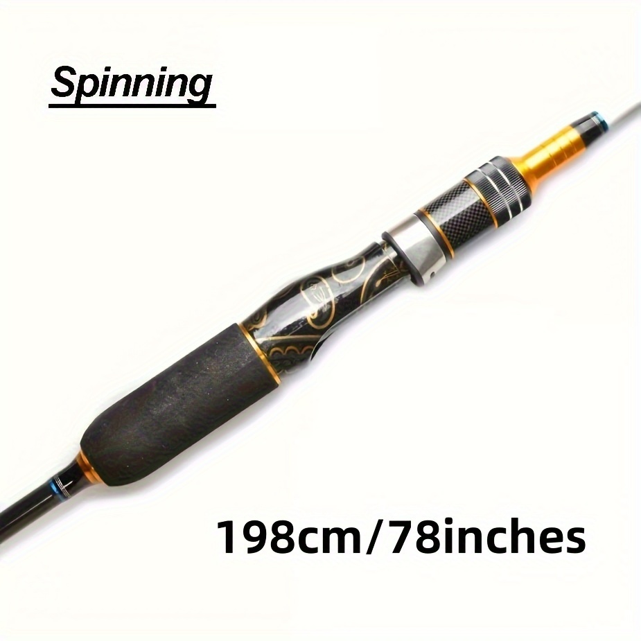 Fiberglass Fishing Rod Ultralight / Spinning/casting Fishing - Temu