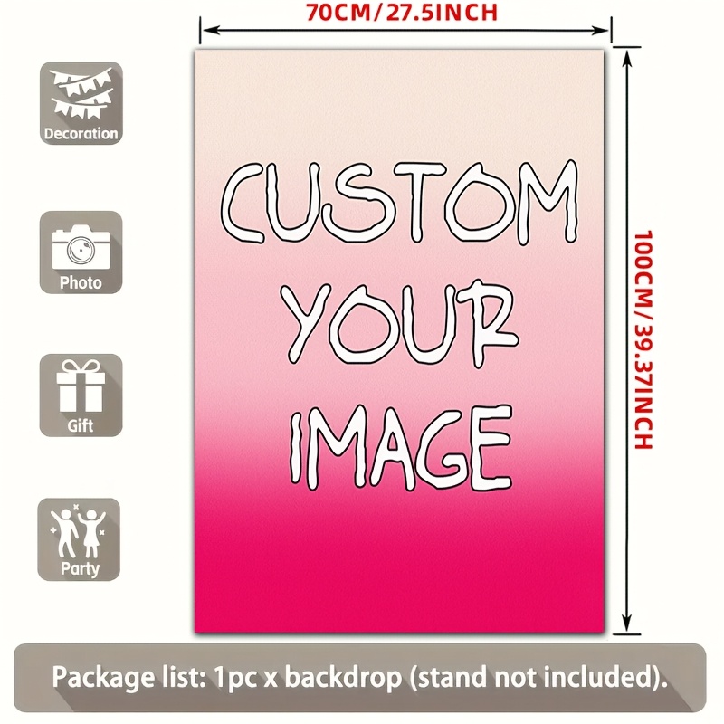 E-shop Anpassbares Foto Banner, personalisierbarer Text und Fotos. Geeignet für Partydekorationen im Innen- und Außenbereich für Geburtstage,