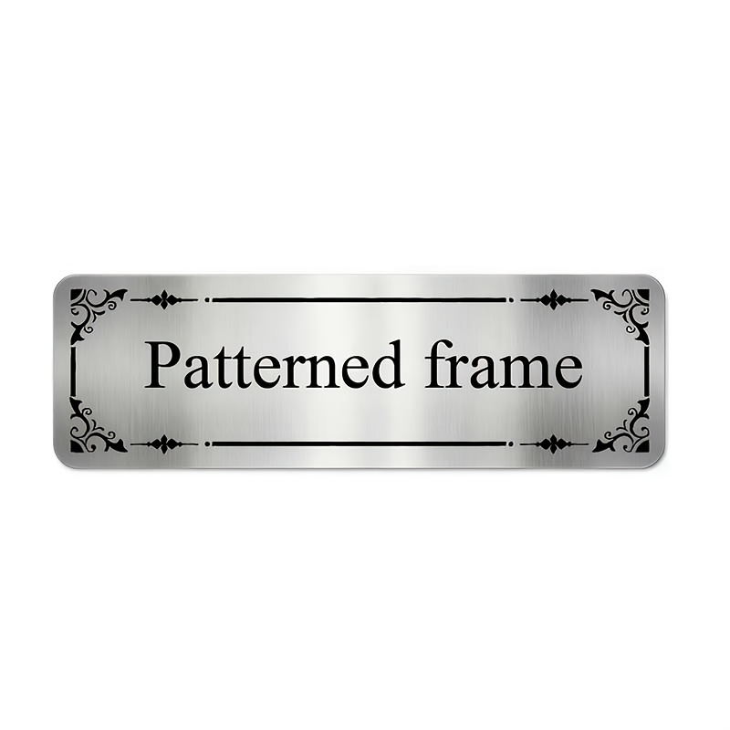 TEMU Custom-made Stainless Steel Mailbox Label, Personalized Style, Custom Nameplate And Information Content, A Non-fading And Durable Decorative