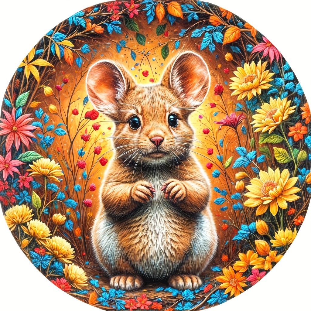 

Challenging Rodent Wooden - Vibrant -themed Irregular Pieces For Adults And Teens, Ideal For Home Decor Activities, Material, 14+ Age Group