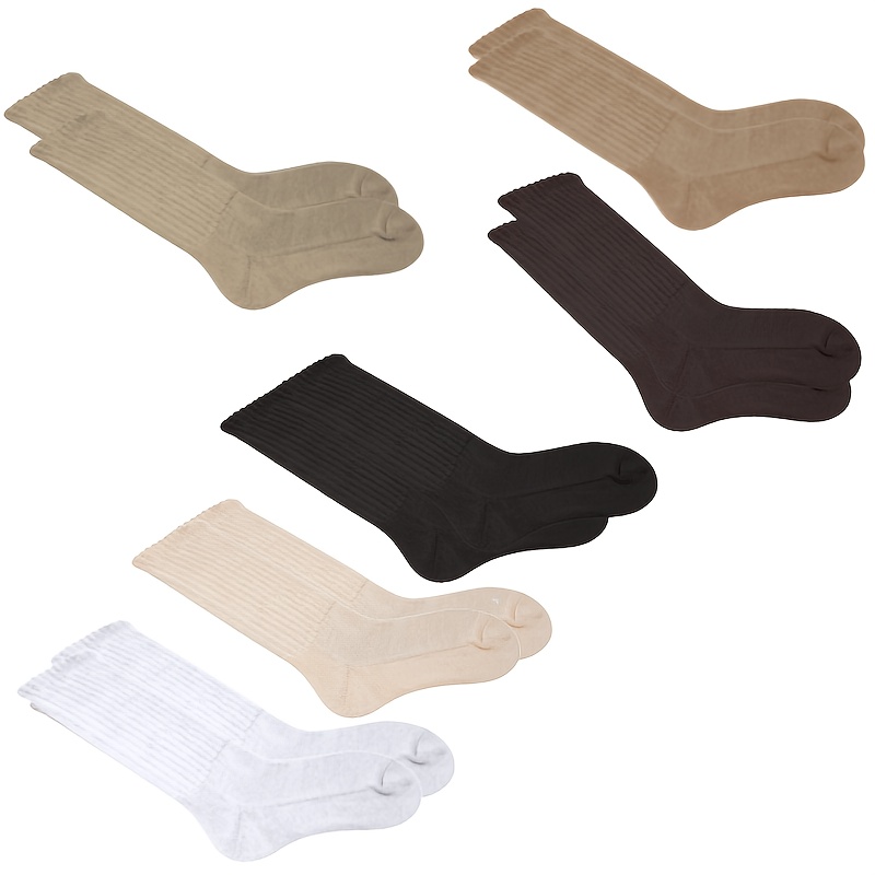 TEMU 6 Paires de Chaussettes Femme - Douces et Chaudes pour l'Hiver, Thermiques, Lavables en Machine, pour un , Décontracté ou Extérieur - Cadeau de