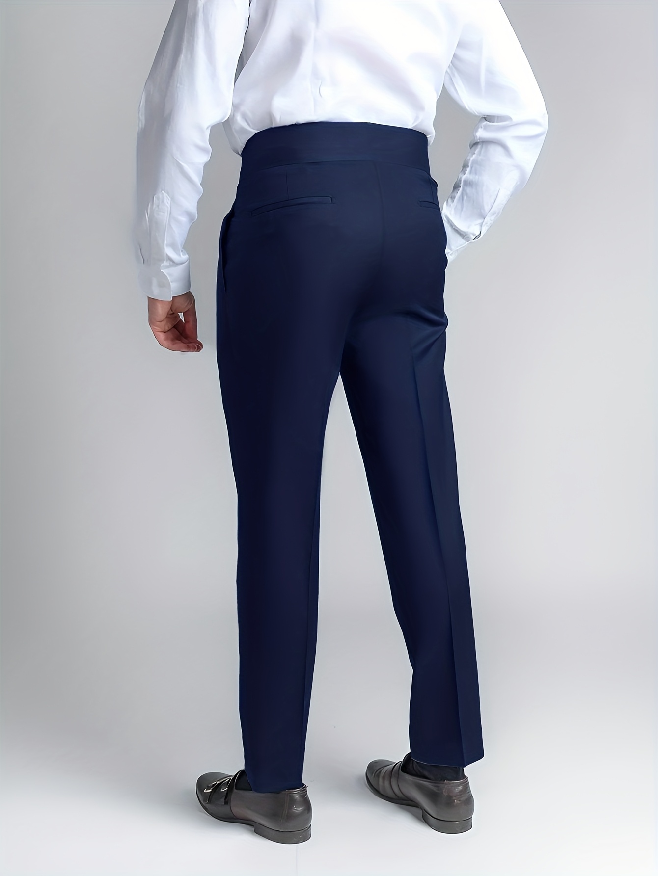 open lace back dress Men's Formal Pants & Suit Pants - Light Grey Classic main image 1
