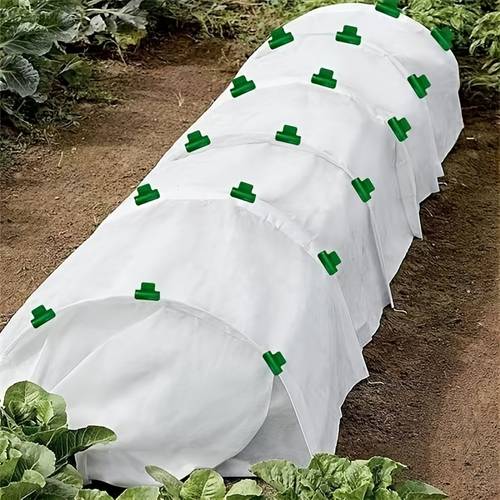 imagen del artículo 60 clips para película de invernadero (color aleatorio) - material plástico , sujetan firmemente los cobertizos de jardín y de soporte de flores, adecuados para redes de e invernaderos, accesorios para invernaderos