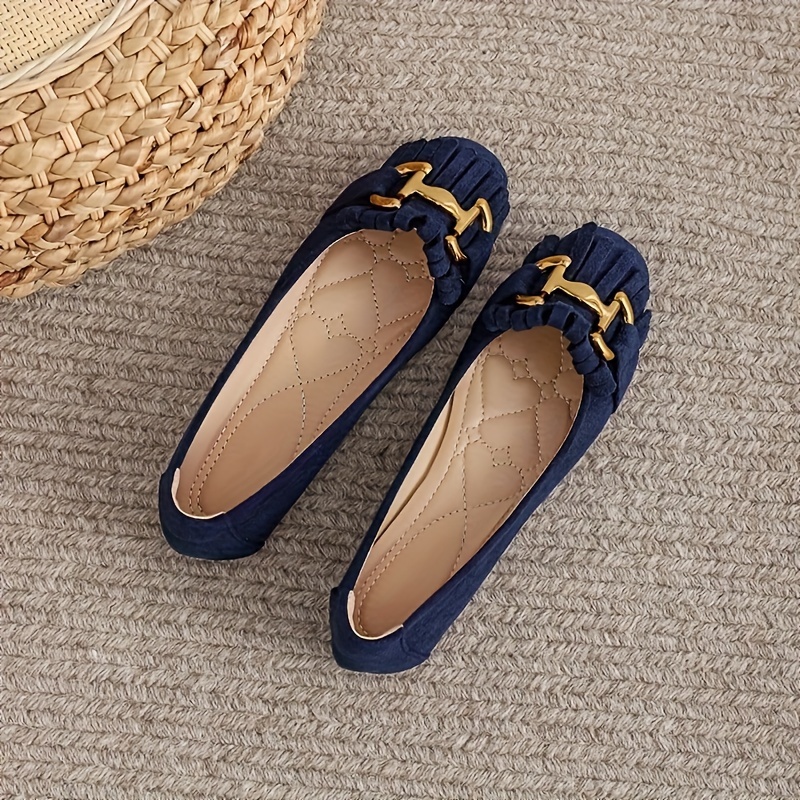 New Summer 2024 Flat-Soled Loafers for Women with a Soft Bottom And Elegant Style., Women Shoes
