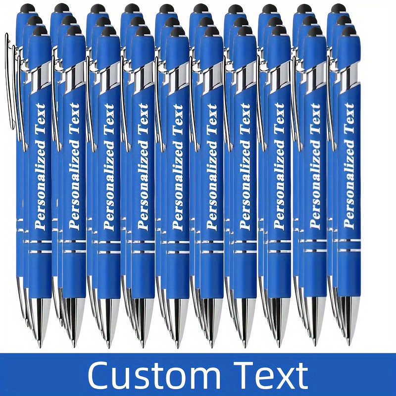 

Personalized Ballpoint Pen Set With Touch 12pcs/24pcs/36pcs/48pcs - Smooth Writing, Medium Tip, Retractable, Suitable For Office, Holiday Gifts, Birthday Gifts, Customized Advertising