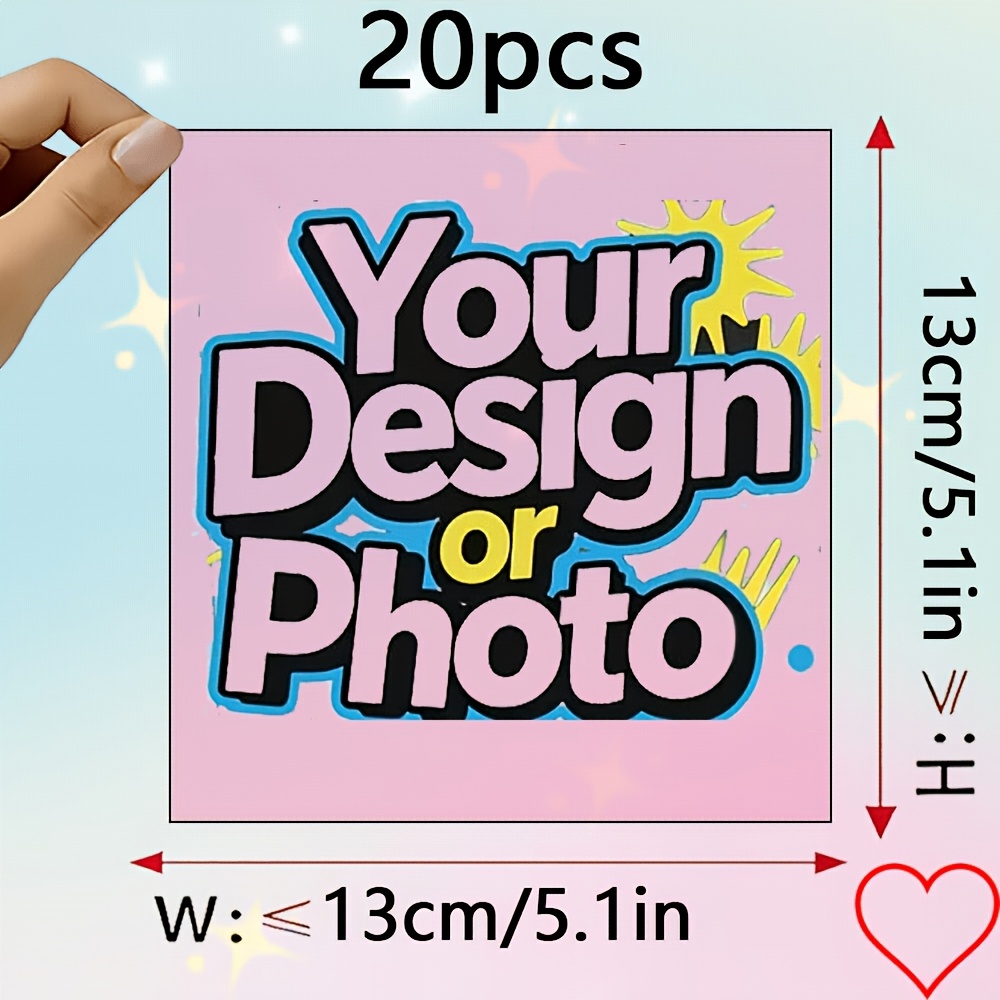 TEMU 20pcs Bulk Transfer Iron-on Patches With Personalized Patterns, Suitable For Clothing, Denim, Sweatshirts, T-shirts, Fabric Bags, Pillows, Rugs,