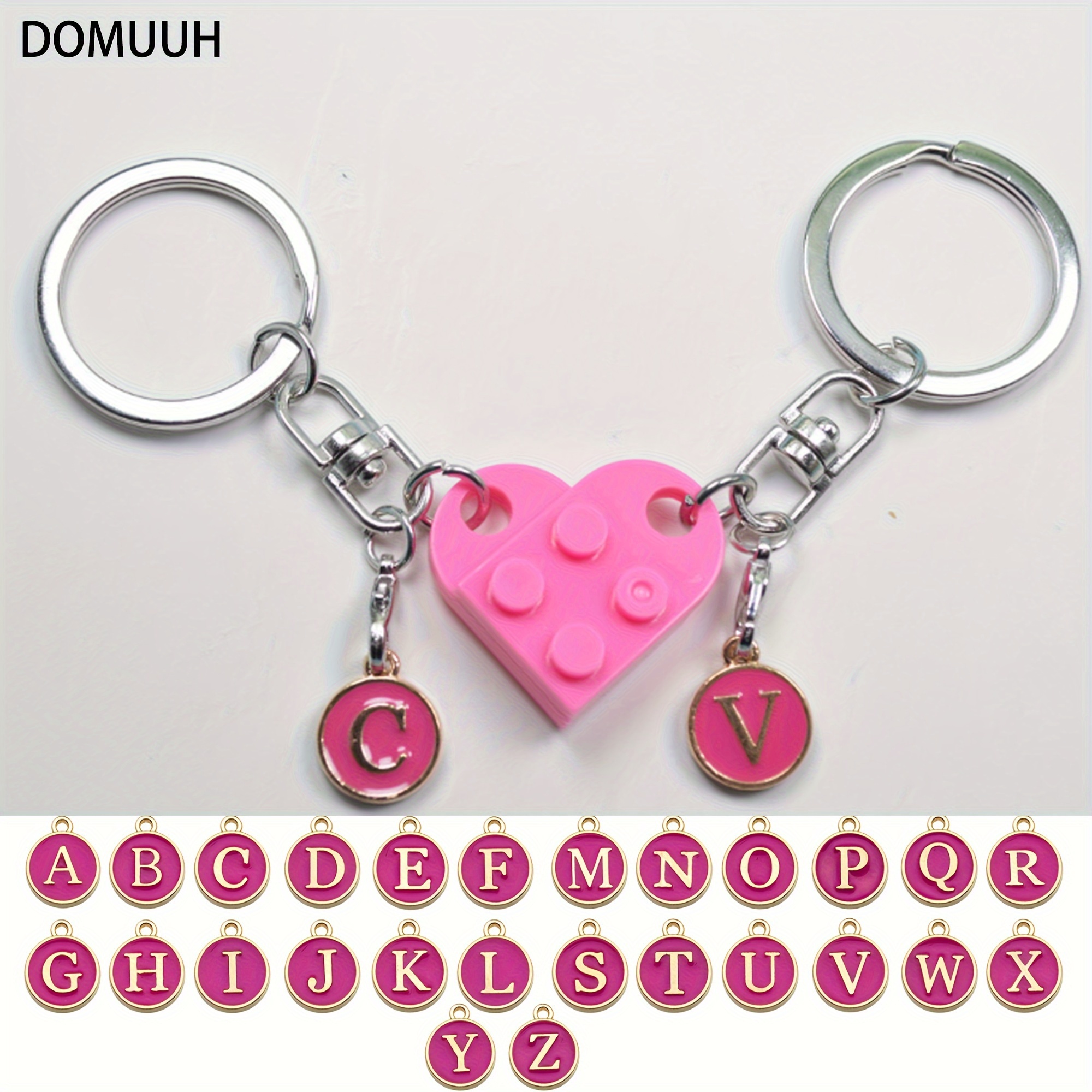 Brick Matching Heart Keychain Set Couple Boyfriend - Temu