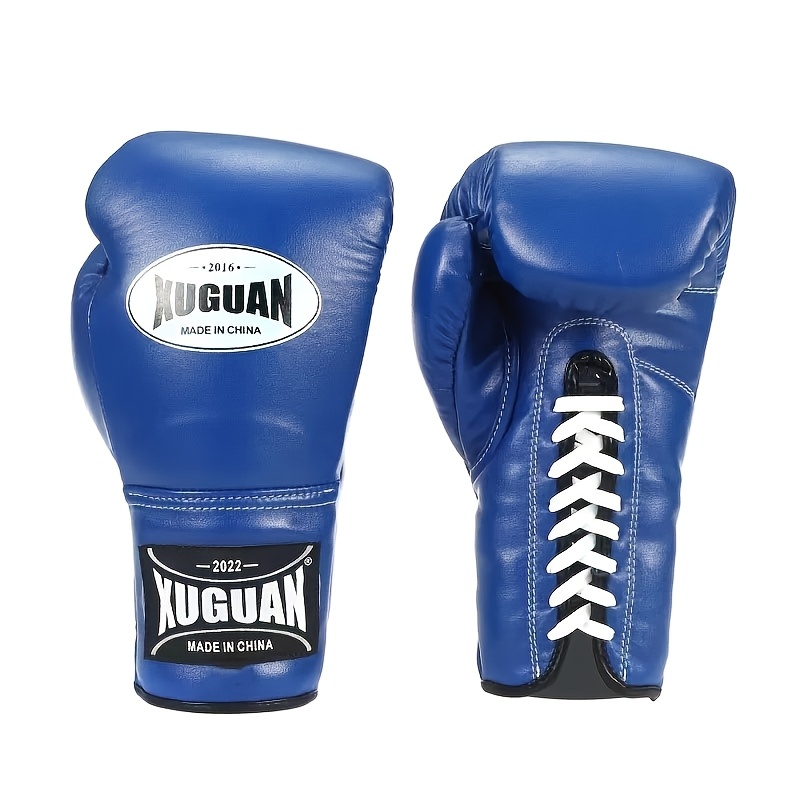 boxing gloves high quality pu lace up boxing training gloves gym and home boxing training additions