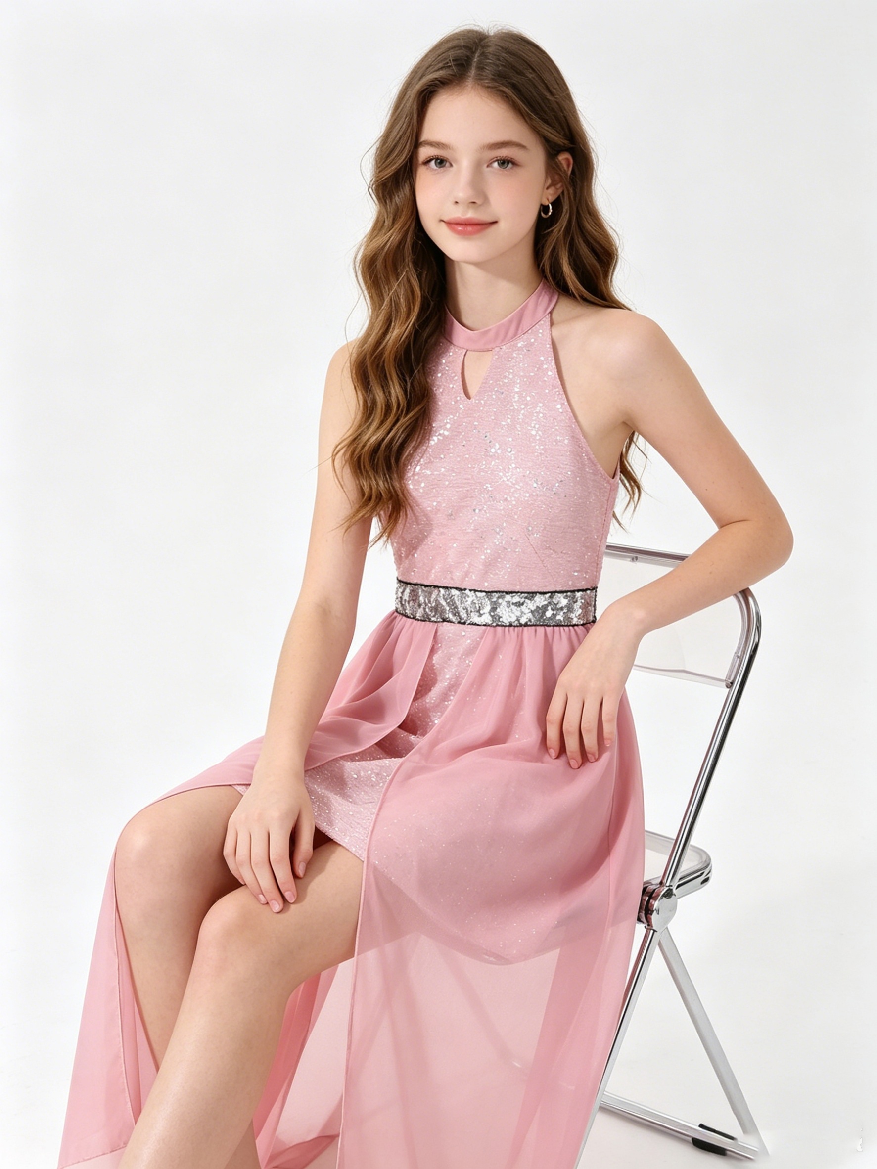 birthday dresses for teenage girl party teens sold on Temu United States Size:2XL - 18 UK Long Asymmetrical Neckline Beaded Please dont forget to Summer Staple Sewing