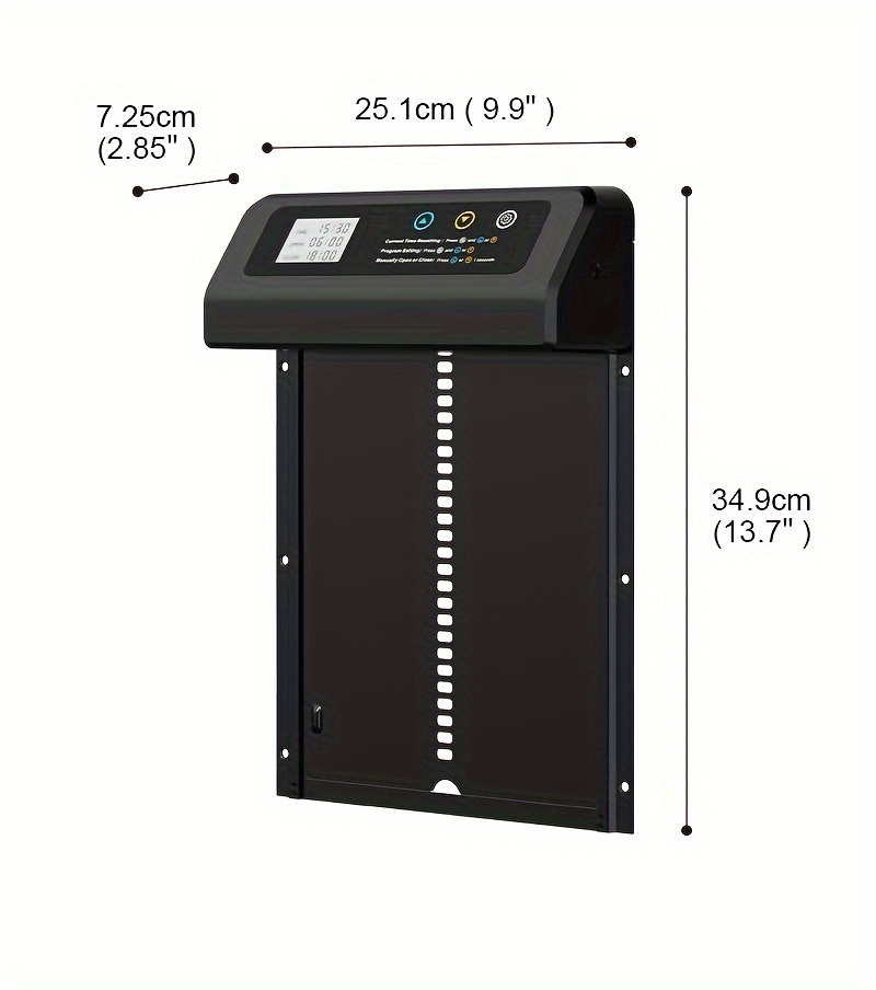Easy-Install Automatic Chicken Coop Door Opener with Timer -, Battery-Powered Aluminum Accessory