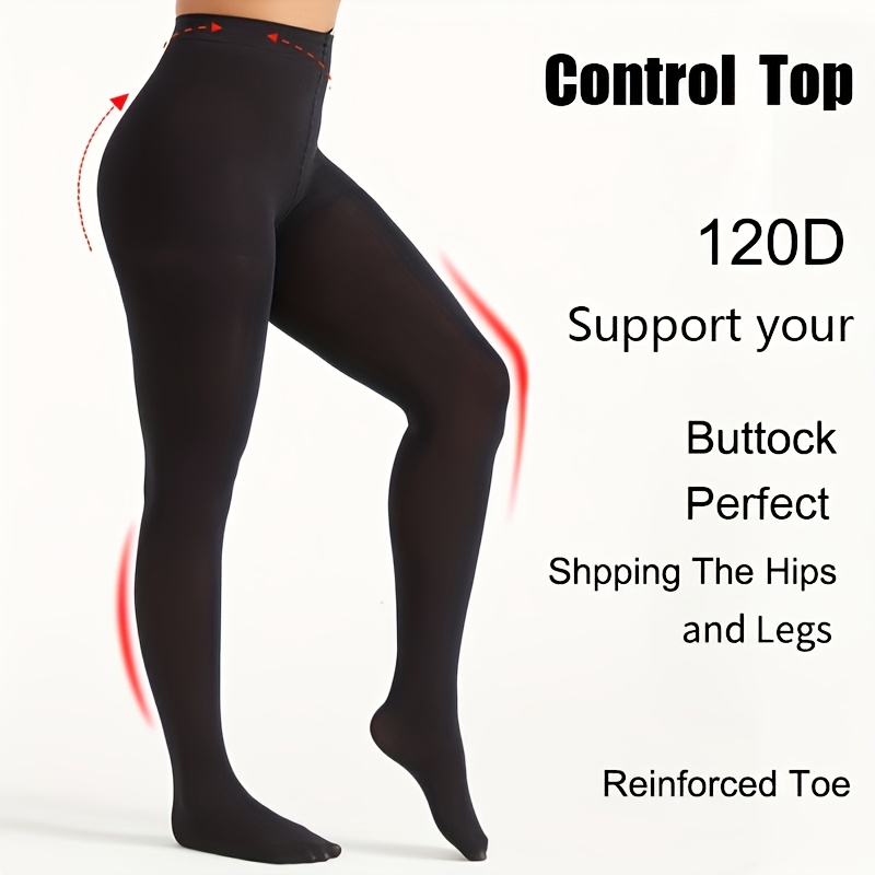 womens 120d winter thermal tights heavyweight thick opaque non slip waistband light compression high waist warm pantyhose suitable for hips legs and feet hand washable cold weather stockings womens winter pants womens pants sets