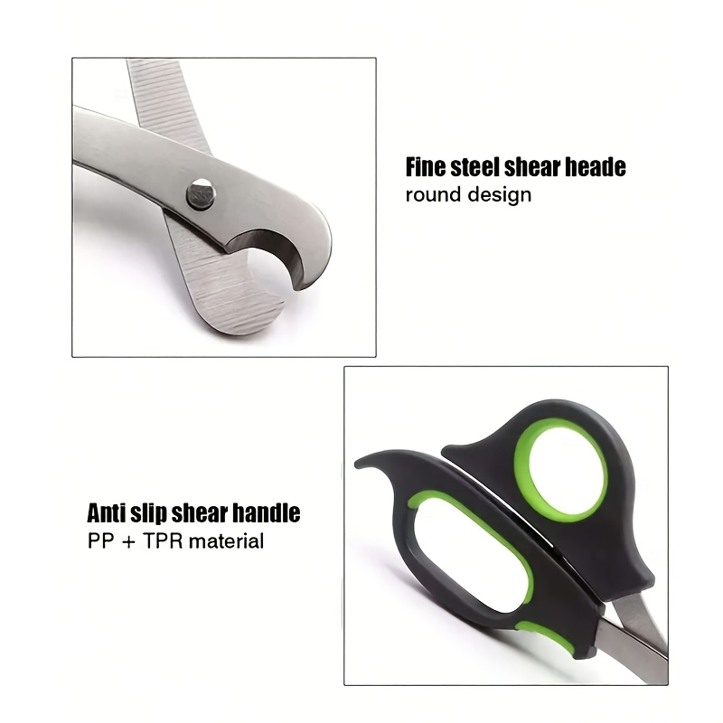1 black and green stainless steel pet nail clipper for   grooming suitable for puppies   and easy to clean for daily use and holiday use without battery Product details 1