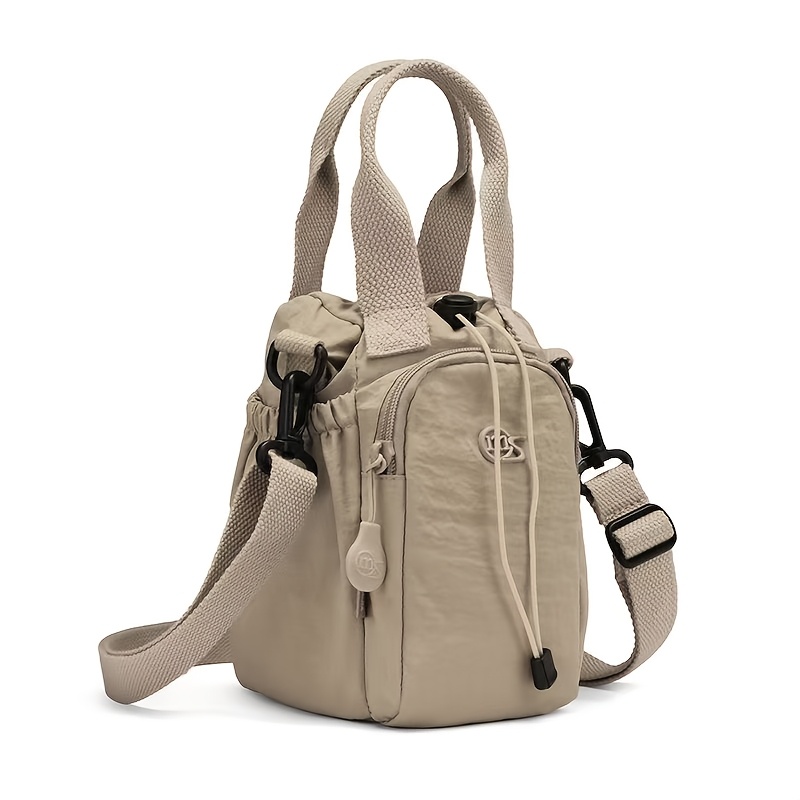 TEMU Lightweight Women's Nylon Mini Crossbody Bag, Handheld Or Crossbody, Daily Commute And Shopping, Girly Mini Versatile Phone Bag, Fits All Small