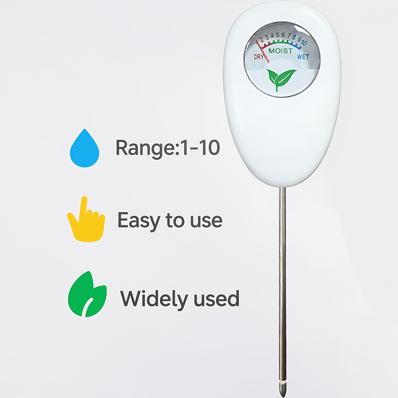 TEMU High-precision Soil Moisture Meter - A User-friendly Testing Instrument That Can Quickly Measurement Results, Suitable For Potted Plants, Lawns, Greenhouses, And Vegetable Gardens