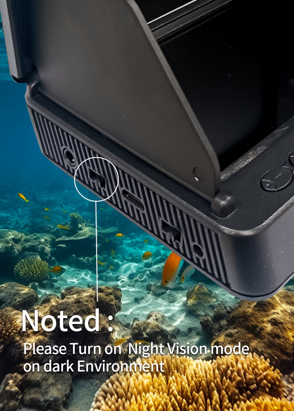 1pc HD žvejybos monitorius su 4,3 colių ekranu, 30m po vandeniu rodomas, nakties režimas, maitinamas litių polimero baterija, nešiojamas ankerio žvejybos monitorius su kamera