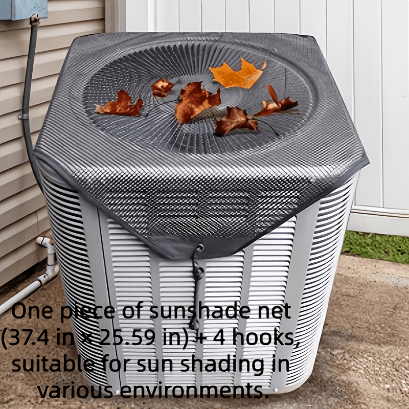 single piece air conditioner cover fits central ac outdoor units size 25 98 35 83 inches outdoor ac unit cover appliance ventilation protection cover leaf protection