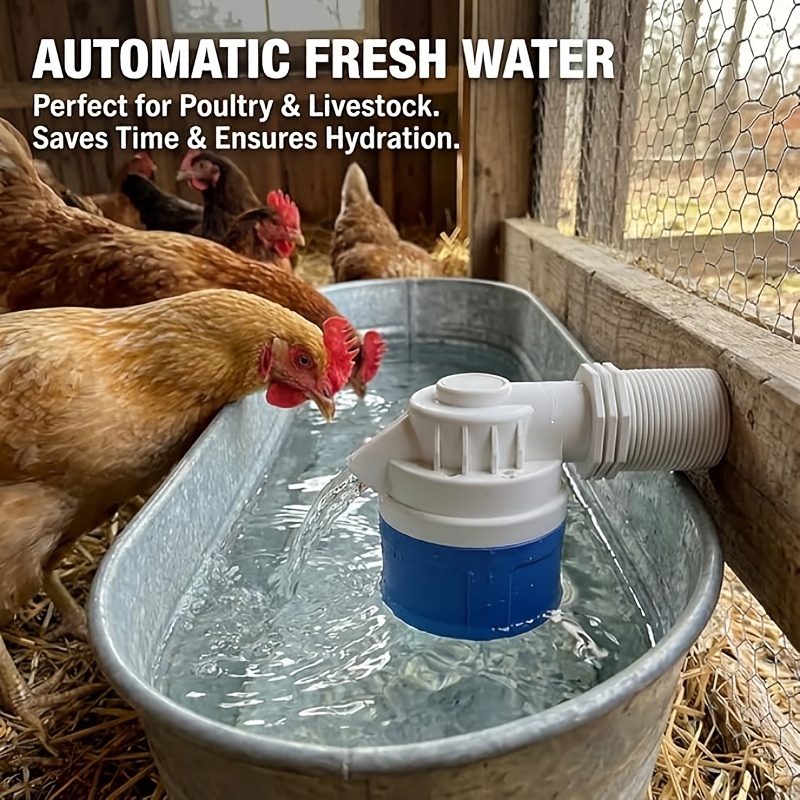 Single-pack 1-inch Float Valve, Automatic Water Level Control Valve, Suitable for Sinks, Water Tanks, Swimming Pools, Ponds, Aquariums, and More