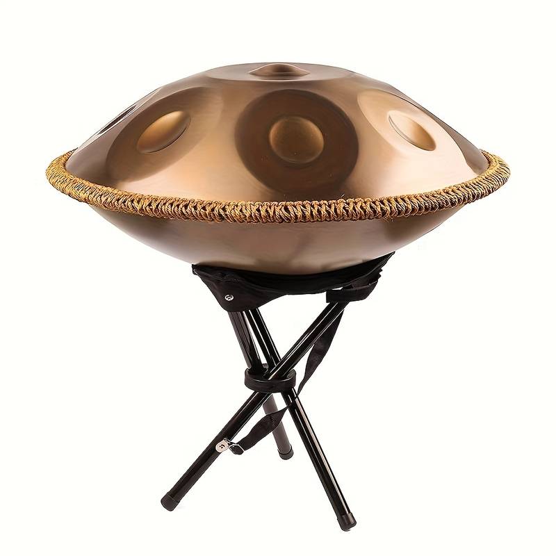 Handpan GLADFRESIT 10 Notes, Ré Mineur Kurd, 440 Hz, 55.8 Cm, Avec Support Et Sac De Transport
