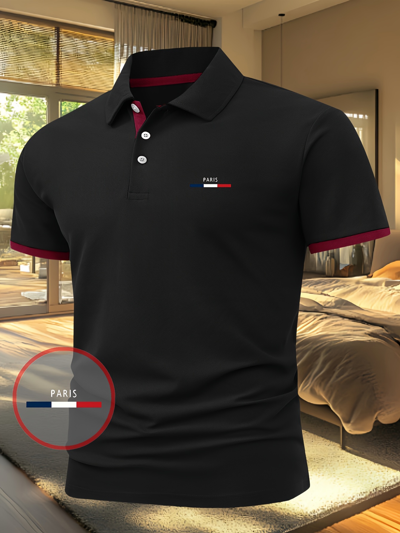 Men'S Casual Summer Print T-Shirt - a Stylish Short-Sleeve Top Featuring Geometric Designs, Lightweight And Breathable, Polo Shirt