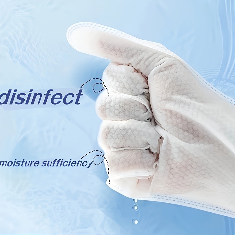 disposable non woven fabric household dusting gloves suitable for   wet and dry cleaning pet care gloves ergonomic glove design durable glove material cleaning gloves pet owners Product details 5