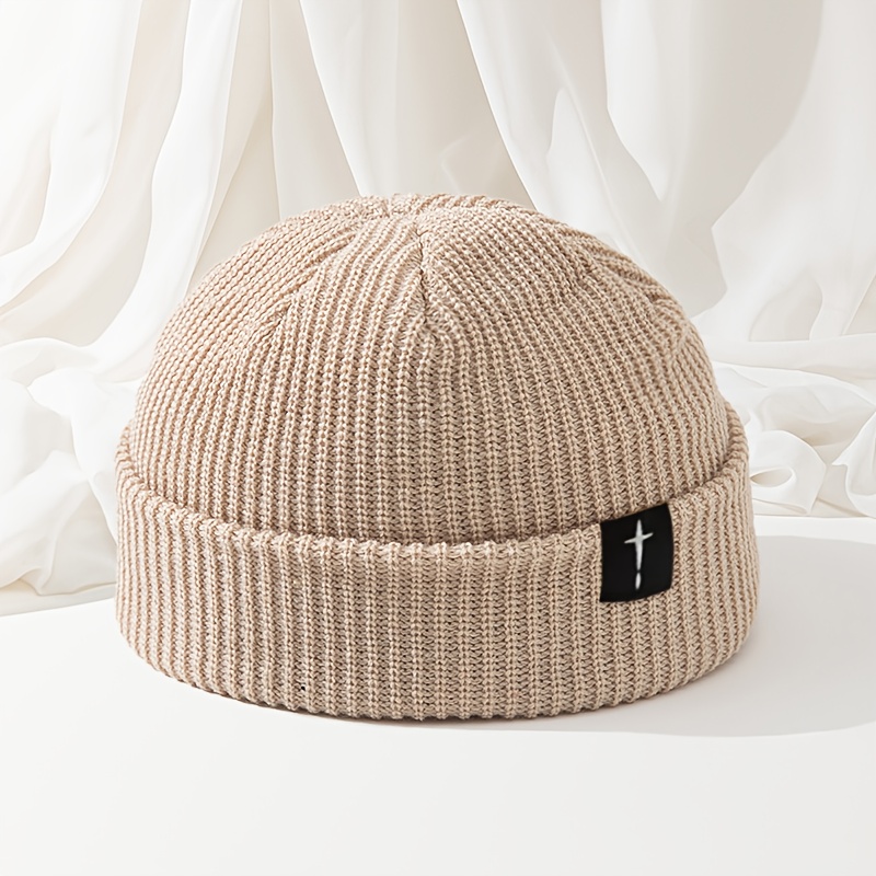 Image of Gourd Skin Hat Men's Beanie Versatile Trendy Hip-hop Outdoor Ski Ear-warming Hat Unisex Brimless Cap Men's