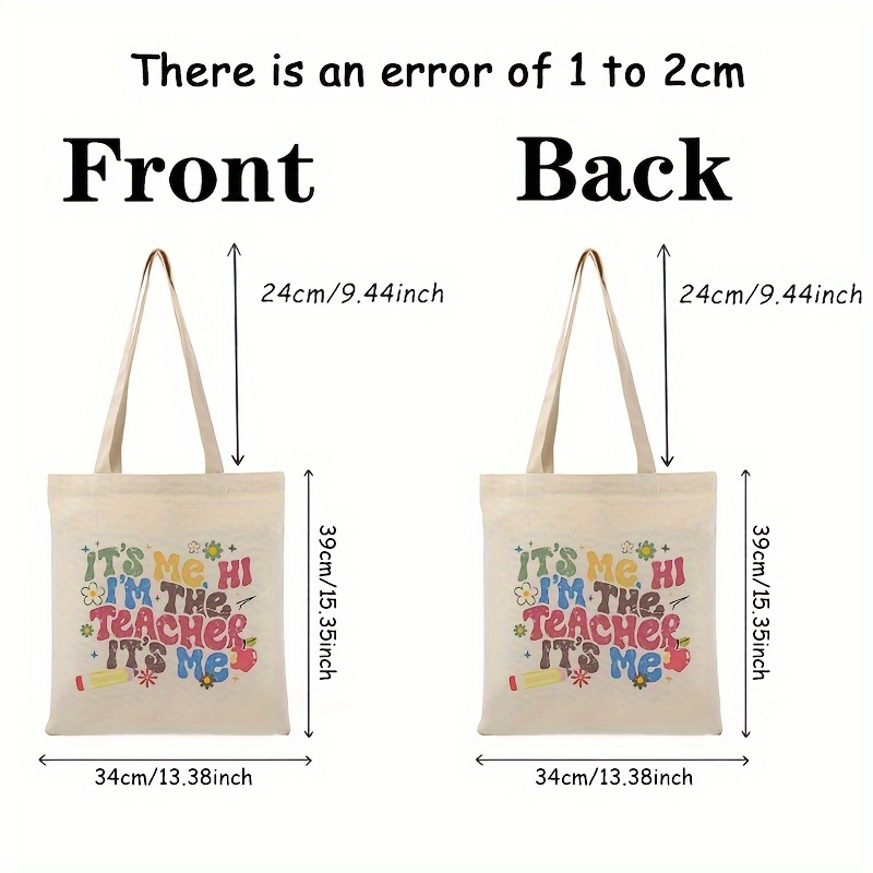 Teacher reusable outlet bag