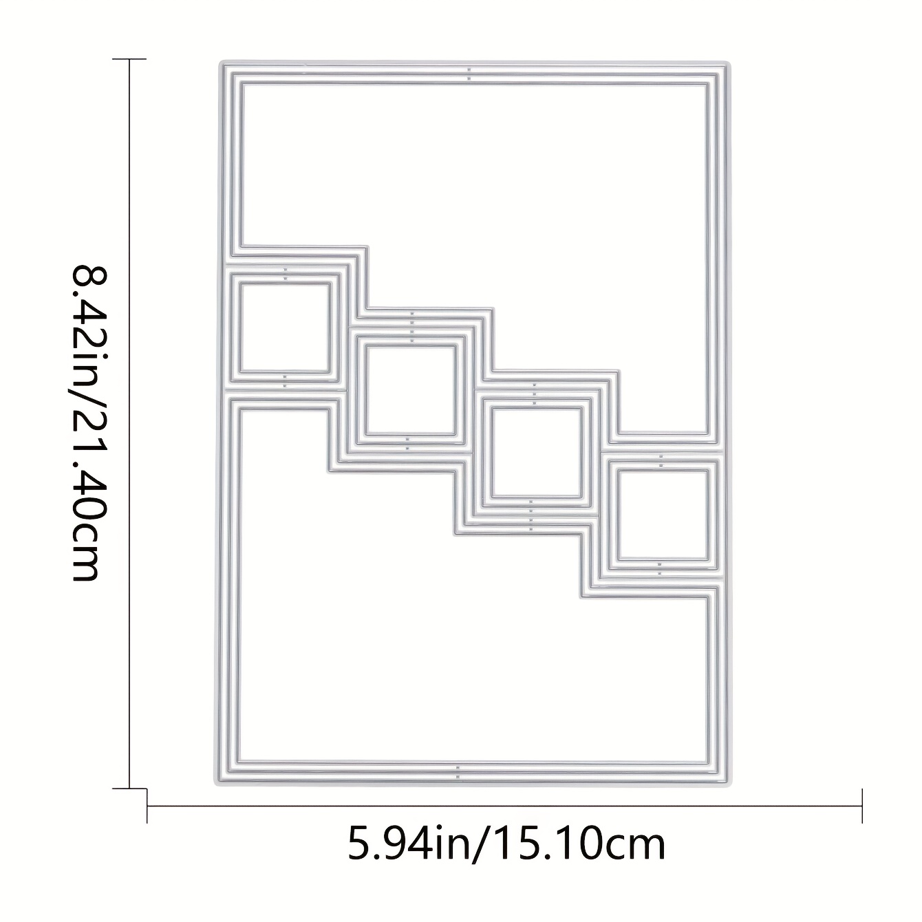 TEMU 1pc Moule de Gaufrage Métallique pour Scrapbooking - Moule Texturé Métallique , Idéal pour Scrapbooking, Création de Cartes et Décoration de
