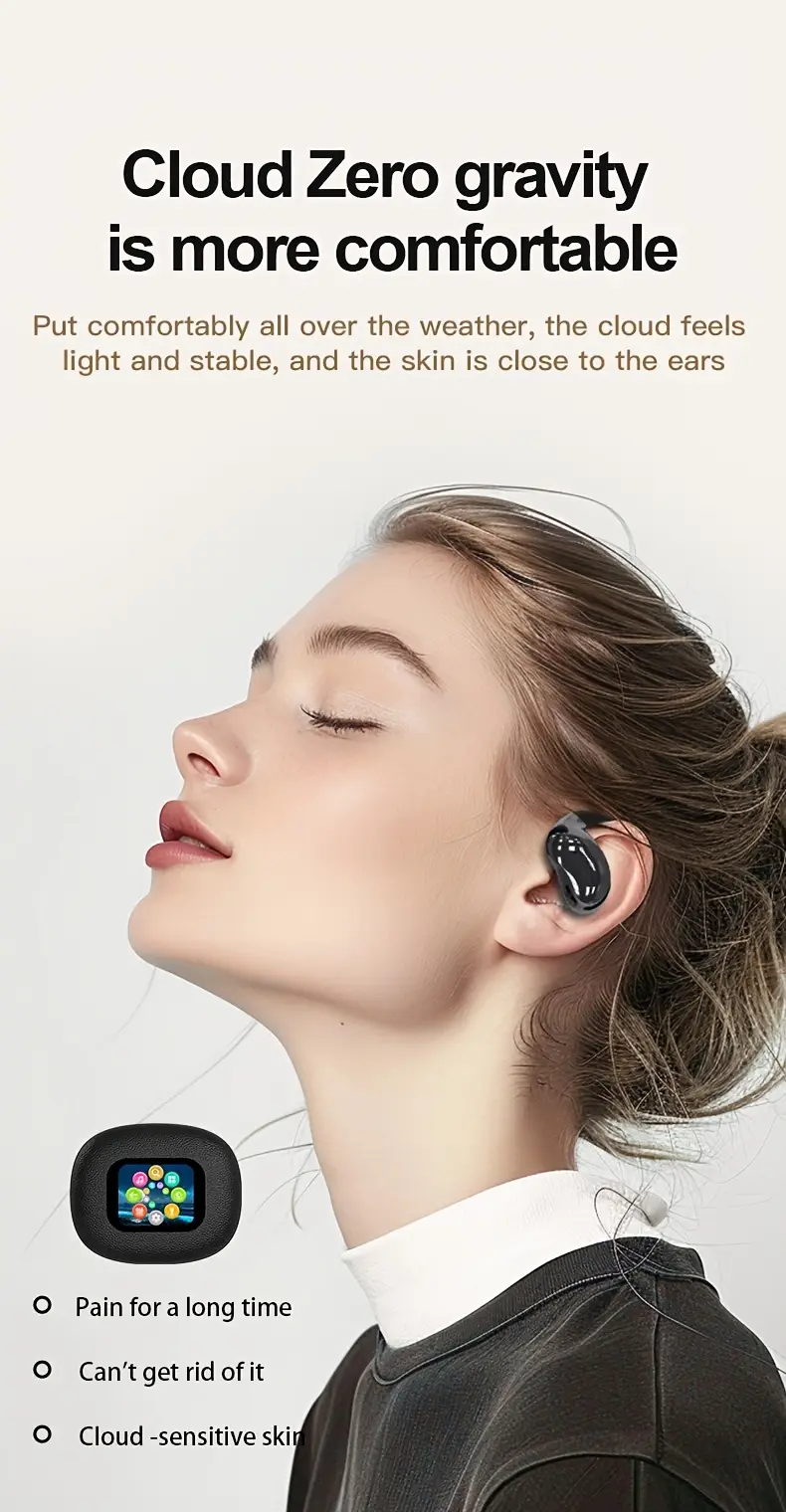 2025 new 144 languages ai real time translation headphones lcd lightweight ows hanging earphones smart camera flashlight lighting long suitable for business travel meetings social communication work study etc Product details 6