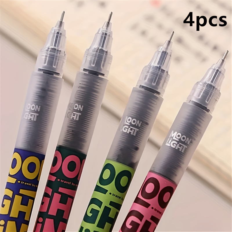 TEMU Bolígrafo Rollerball de Tinta de Calidad, Bolígrafo de Gel de Capacidad, 0.5mm Ultrafino para , Oficina y Diario, Material de Papelería