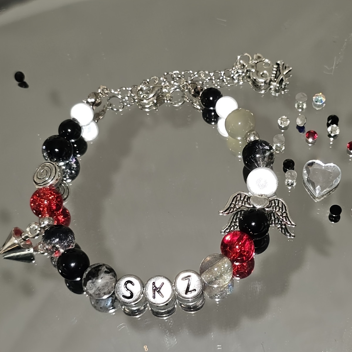 

Skz K-pop Inspired Beaded Bracelet - Vintage Style, Perfect Gift For Fans & Music Lovers, Wear