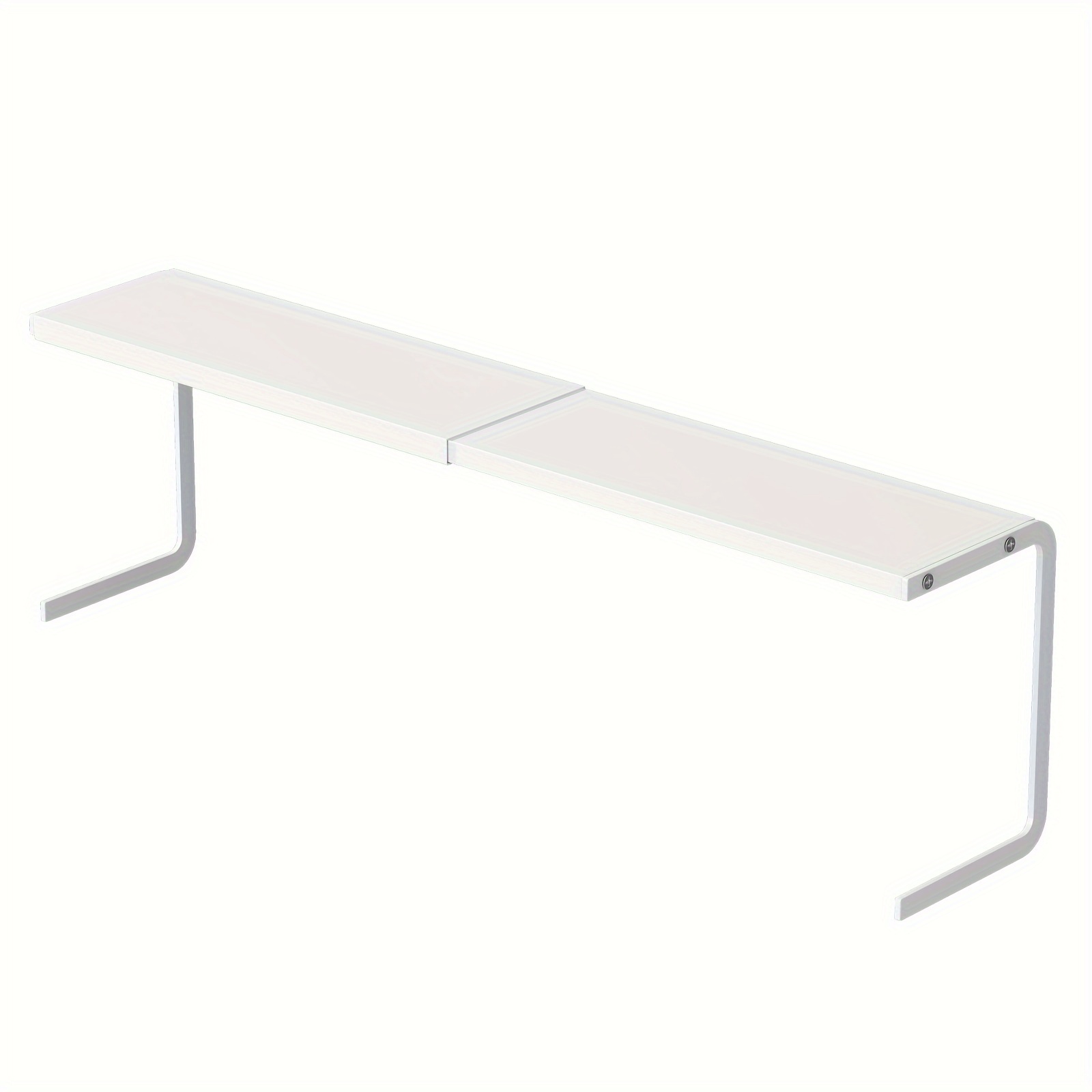 TEMU Office Desktop Storage Rack Carbon Steel Material Ultra-narrow Ultra-thin Desktop Layered Rack Extension Table Edge Partition, Desk & Drawer Organizer For Home Storage