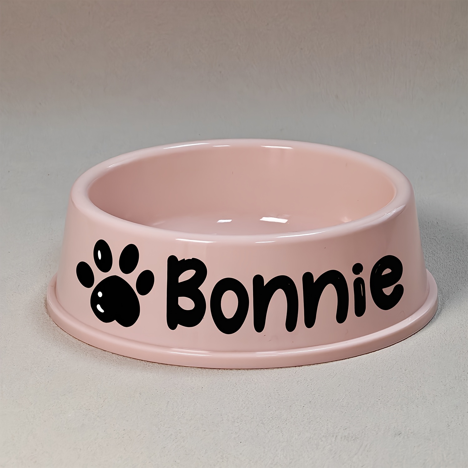 TEMU Customizable Plastic Pet Bowls - Personalized Names, Easy-clean For , Perfect Gift For Pet Lovers, Pet Accessories | Customizable Pet Bowl |