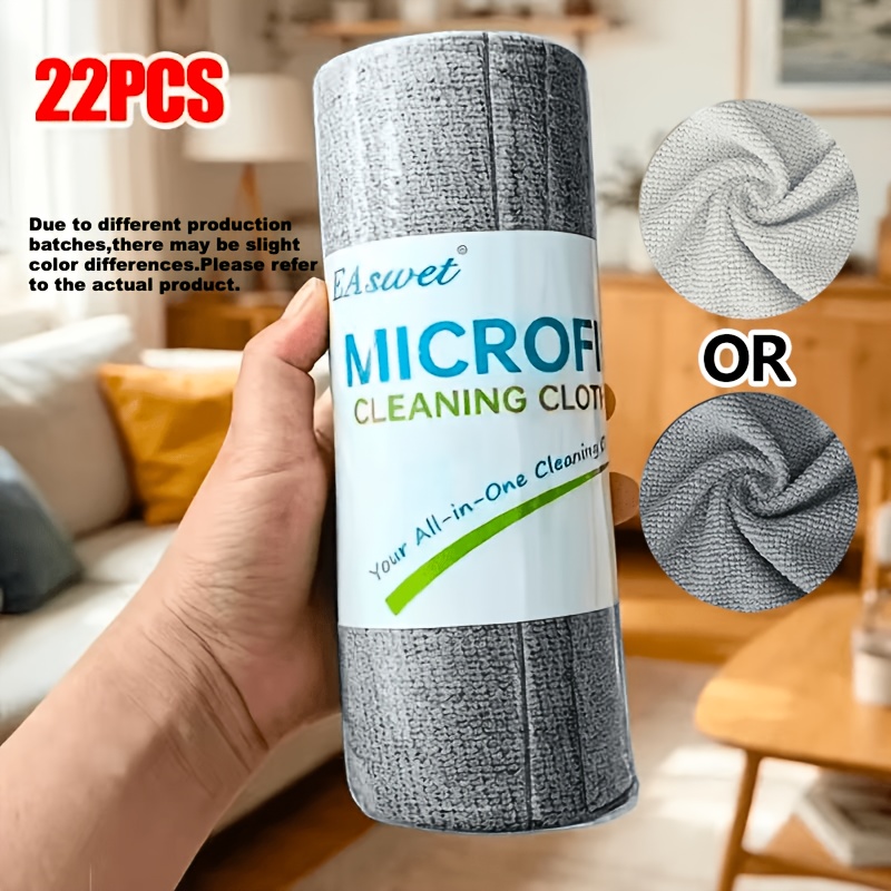TEMU 22/52pcs Extra Large Roll Car Cleaning Towels, Tear-off Microfiber Towels, Car Wash Towels, Auto Towels, Convenient And Portable For , Reusable,