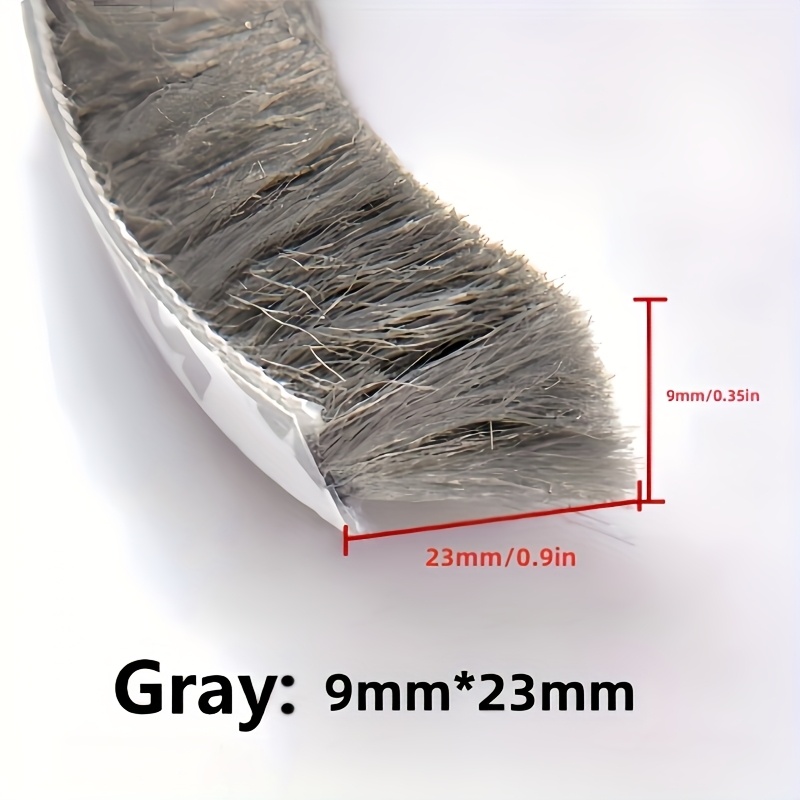 Self-adhesive Door & Window Weather Stripping Seal - Felt Material, Brown & Grey, For Sliding Glass Doors, Under Cabinets, Textured Surface Strip | Flexible Sealing Tape, Window Sealer
