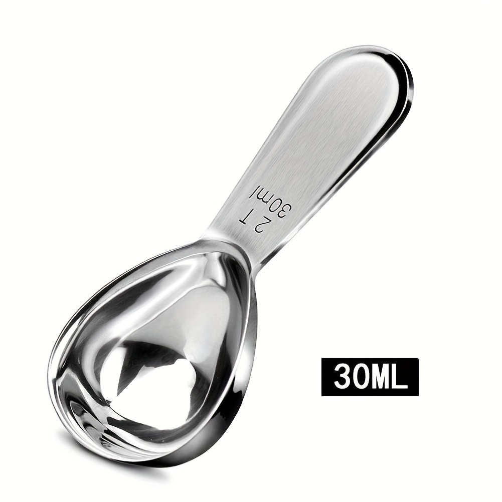 E-shop 1/2 Edelstahl Kaffee Löffel Multifunktionaler Kaffee Löffel Kann Nicht für Kaffee, Aber Auch für Zucker, Mehl, Proteinpulver, Faserpulver,