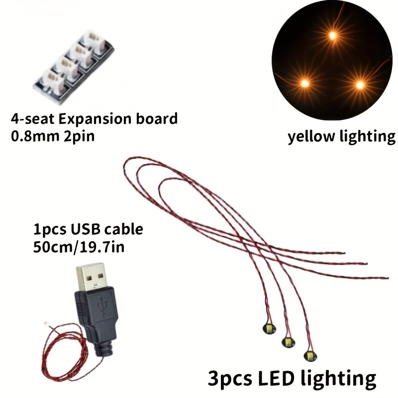 5pcs Model Making Lighting Mini Lights DIY Lighting Kit for Building Models