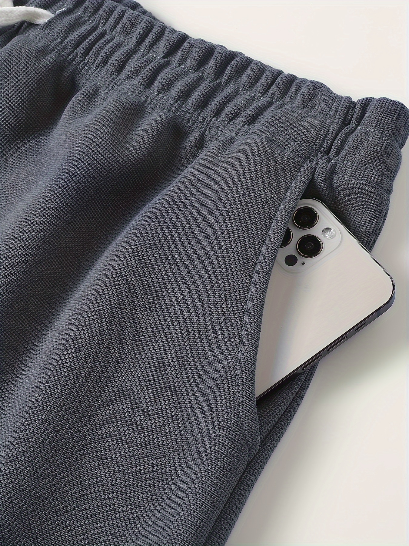 Summer Short Sleeve Suit for Men, Round Neck T-shirt, High-end Solid Color, Half Sleeve, Open Hairpin, Thin, Breathable Shorts, Two-piece Set, AWESOME BIRD