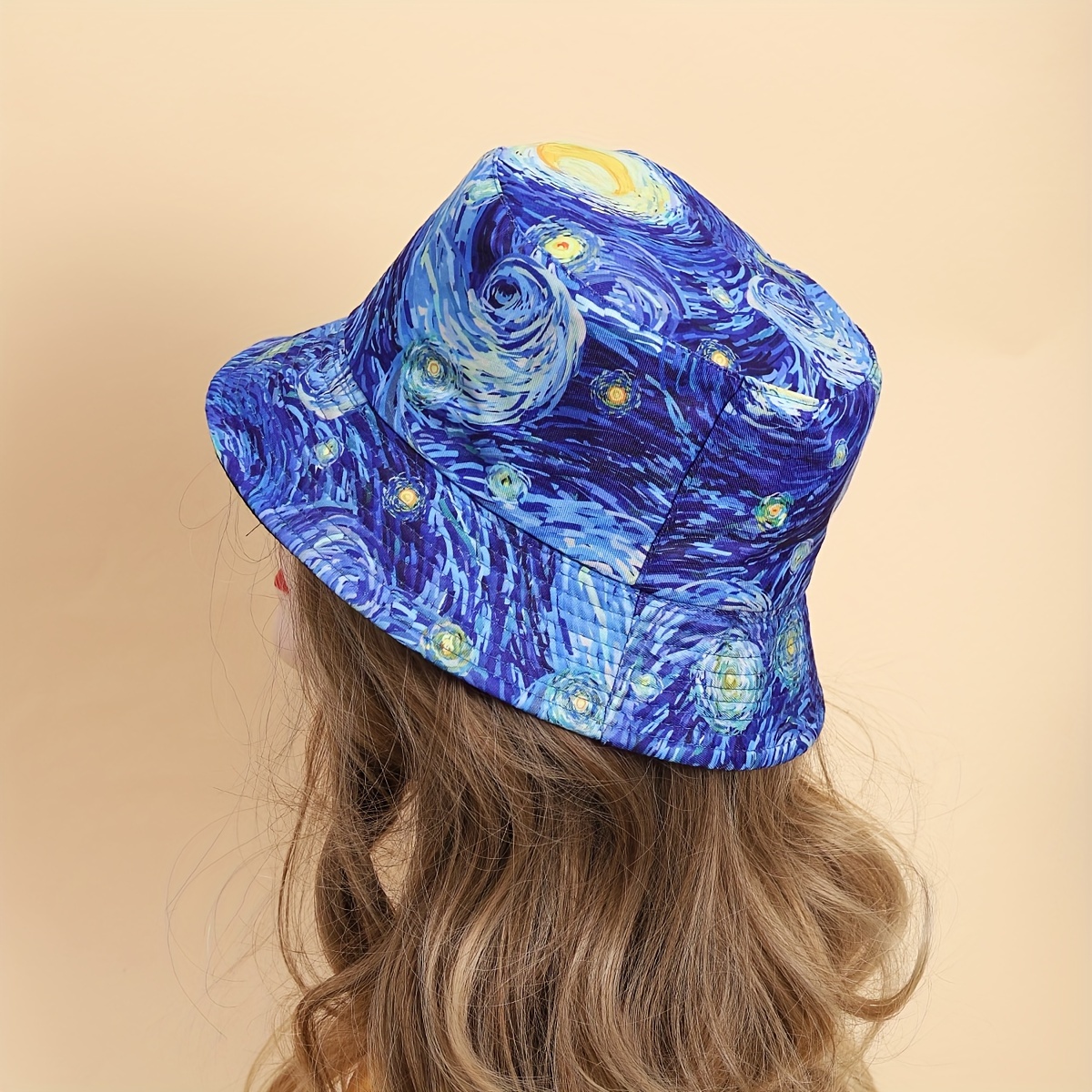 Starry Night Hat Cartoon Print - Temu Canada